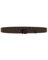 Fendi - Monogram-Printed Ff Buckle Reversible Belt - Lyst
