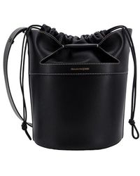 Alexander McQueen - Bow Leather Bucket Bag - Lyst