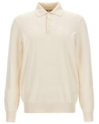 Brunello Cucinelli - Cachemire Shirt Polo White - Lyst