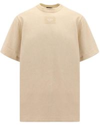 Fendi - Crew Neck Regular Fit Cotton T-shirts - Lyst