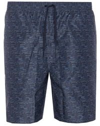 Fendi - Monogram Swim Shorts - Lyst