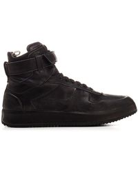 Officine Creative Strap Detailed High-top Trainers - Black