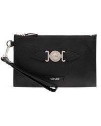 Versace - Medusa Biggie Zipped Small Clutch Bag - Lyst