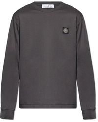 Stone Island - T-Shirt With Long Sleeves - Lyst