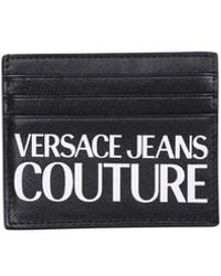 Versace - Logo-print Leather Cardholder - Lyst