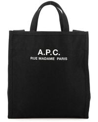 A.P.C. - Recovery Logo Printed Shopping Bag - Lyst