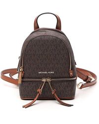 MICHAEL Michael Kors Rhea Mini Logo Backpack - Brown