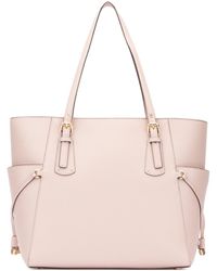 voyager small crossgrain leather tote bag
