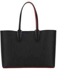 Christian Louboutin - Cabata Small Stud-embellished Leather Tote Bag - Lyst