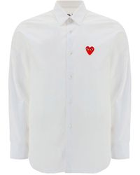 COMME DES GARÇONS PLAY Classic Long-sleeve Shirt - White