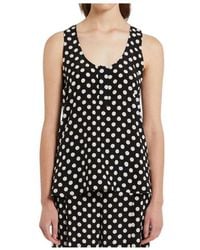 Marella - Calipso Polka Dot Printed Sleeveless Top - Lyst