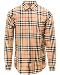 burberry button up mens shirt