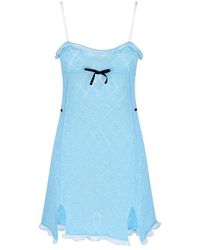 Cormio - Bora Bow Detailed Mini Dress - Lyst