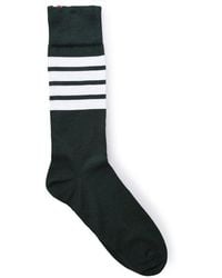 Thom Browne - Green Cotton Blend Sock - Lyst