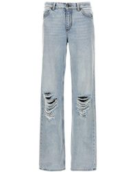 The Row - Carel Straight Leg Distressed Jeans - Lyst