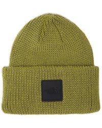 The North Face - Logo Patch Knitted Beanie - Lyst
