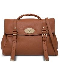 Mulberry - Alexa Heavy Grain Leather Oversize Handbag - Lyst