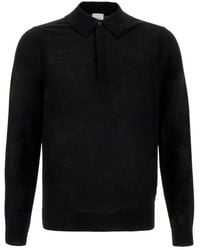 Paul Smith - Long-sleeved Knit Polo Shirt - Lyst