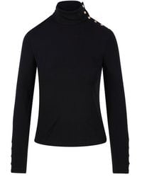 Tory Burch - Button-Detailed Knitted Jumper - Lyst