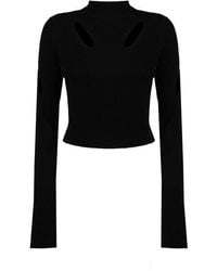 Dion Lee - Lock Slit Long Sleeved Cut-out Knitted Top - Lyst