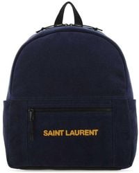 Saint Laurent - Navy Corduroy Nuxx Backpack - Lyst