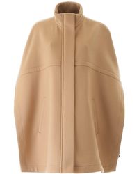 Stella McCartney Logo Tape Cape - Natural