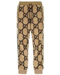 Gucci - GG Jacquard Faux Fur Track Pants - Lyst