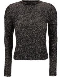 Balenciaga - Long-Sleeve Top With All-Over Sequins - Lyst