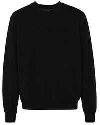 Dolce & Gabbana - Logo-embossed Crewneck Sweater - Lyst