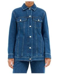 Gucci Embellished Denim Jacket in Blue | Lyst Gucci Embellished Denim Jacket in Blue | Lyst