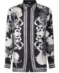 Versace - Barocco Sea Silk Shirt - Lyst