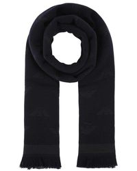 for Men Mens Scarves and mufflers Emporio Armani Scarves and mufflers Emporio Armani Synthetic Scarf in Black Blue 