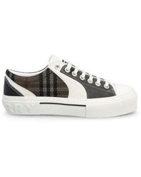 Burberry - Vintage Checked Mesh Lace-up Sneakers - Lyst