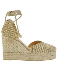 Castañer - 'Cora' Wedges With Lace-Up Closure - Lyst