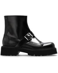 MM6 by Maison Martin Margiela - Side Zip Ankle Boots - Lyst