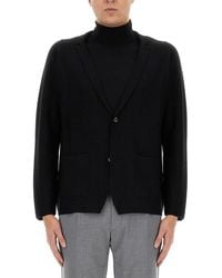 Lardini - Textured Knit Jacket Sweater - Lyst