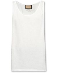 Gucci - Sleeveless T-shirt - Lyst