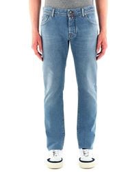Jacob Cohen - Nick Logo Patch Mid-Rise Jeans - Lyst