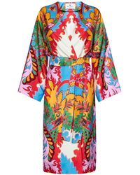 Etro - Paisley Print Tie-waist Kimono - Lyst