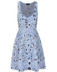 Etro - Paisley-jacquard Sleeveless Mini Dress - Lyst