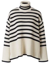 Totême - Striped Motif Sweater - Lyst