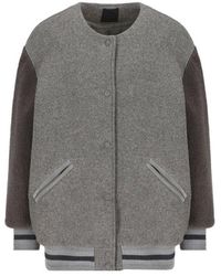 Givenchy - Shearling-sleeved Bomber Jacket - Lyst