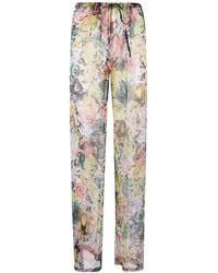 Dries Van Noten - Allover Floral Printed Drawstring Pants - Lyst