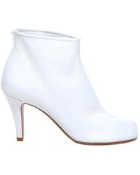 Maison Margiela Tabi Ankle Heel Boots - White