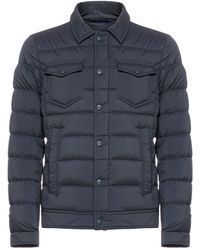 Herno Button-up Down Jacket - Blue