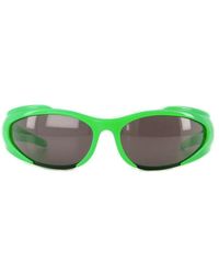 Balenciaga - Reverse Xpander Logo-engraved Rectangle-frame Sunglasses - Lyst