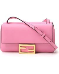 fendi baguette mini leather shoulder bag