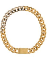 Saint Laurent - Brass Necklace - Lyst