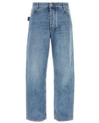 Bottega Veneta - Washed Wide Leg Denim Jeans - Lyst