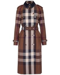 Burberry - Vintage Check Belted Waist Trench Coat - Lyst